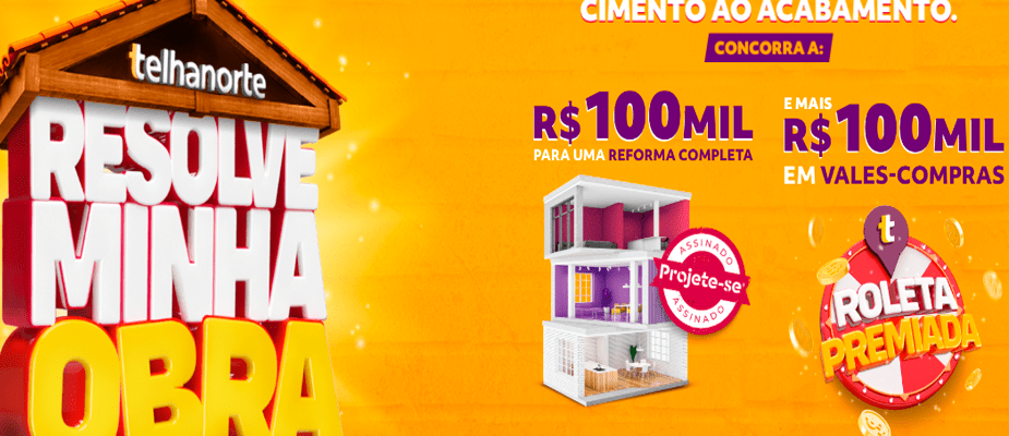 Imagem destaque: Telhanorte distribui R$ 200 mil em prêmios
