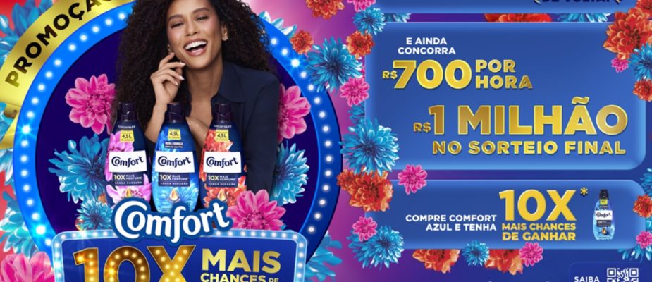 Imagem destaque: Comfort lança promoção com cashback, prêmios instantâneos e R$ 1 milhão