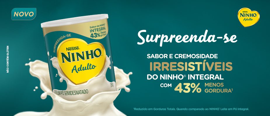 Imagem destaque: NINHO® inova ao mirar fase adulta de seu público e lança novo leite em pó ‘NINHO® Adulto’