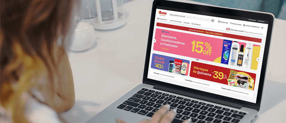 Imagem destaque: Bistek Supermercados amplia ticket médio e volume de compras com novo e-commerce