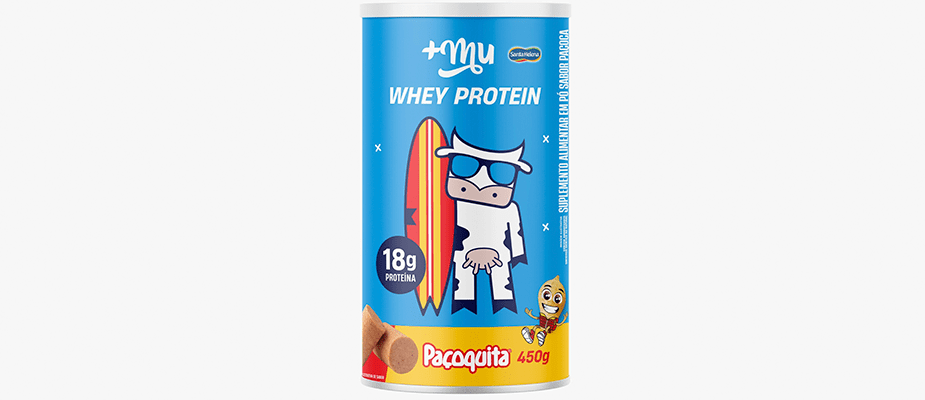 Imagem destaque: Santa Helena e +Mu se unem para criar Whey Protein sabor Paçoquita