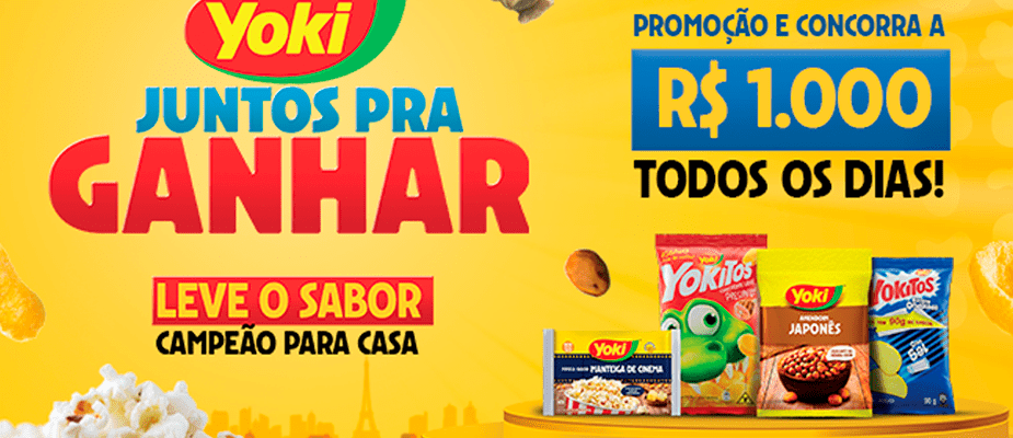 Imagem destaque: Yoki realiza sorteios diários de R$ 1 mil aos consumidores