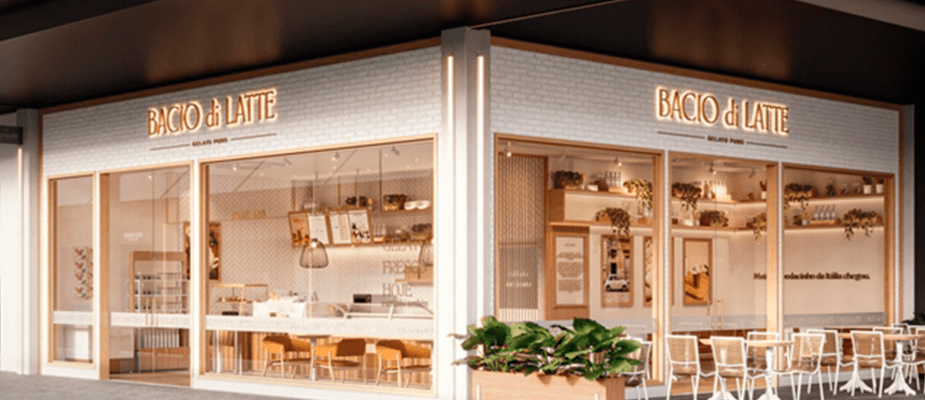 Imagem destaque: Bacio di Latte inaugura duas lojas em outlets de SP