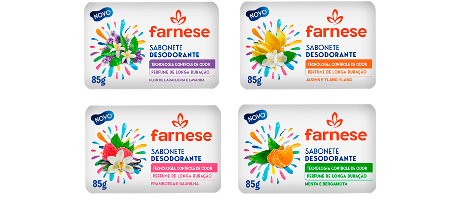 Imagem destaque: Farnese lança linha de sabonetes desodorantes
