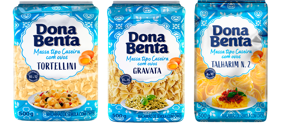 Imagem destaque: Linha Massas Caseiras é a novidade da Dona Benta