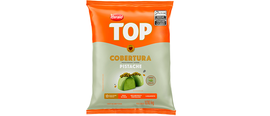Imagem destaque: Harald amplia linha de coberturas TOP com sabor pistache