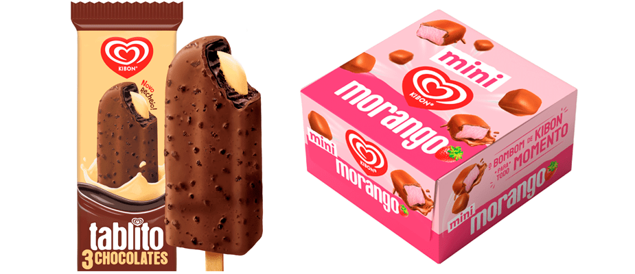 Imagem destaque: Kibon lança Tablito 3 Chocolates e Mini Morango