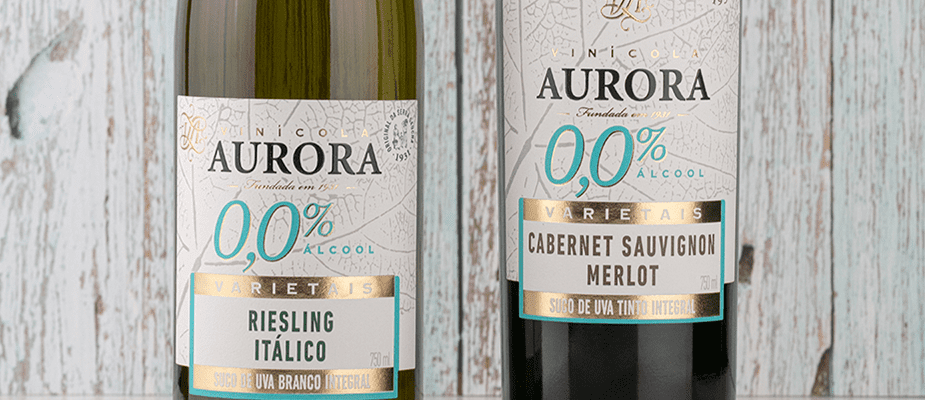 Imagem destaque: Vinícola Aurora apresenta duas novas versões da linha Zero Álcool