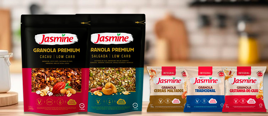 Imagem destaque: Jasmine aposta em novas granolas premium e com conceito on the go