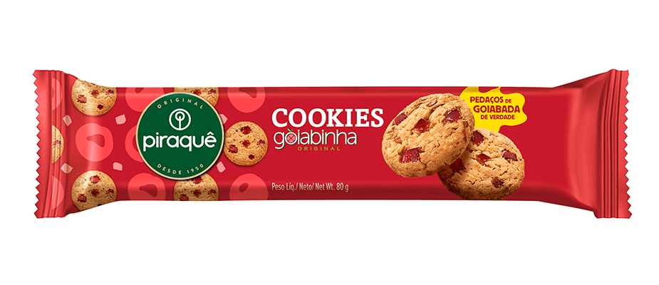 Imagem destaque: Piraquê amplia portfólio de cookies com novo sabor goiabinha