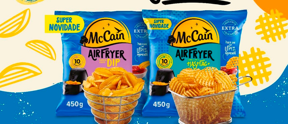 Imagem destaque: McCain reforça sua linha Airfryer e apresenta dois lançamentos
