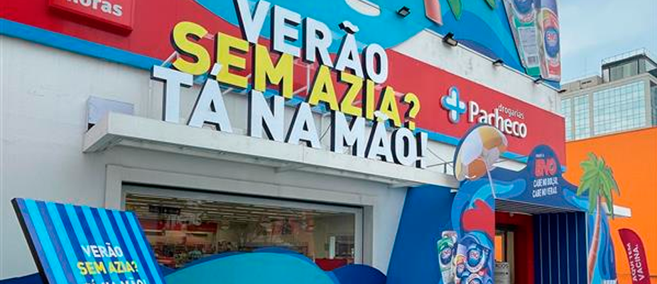 Imagem destaque: Drogarias Pacheco e Eno estendem parceria e preparam loja para o verão