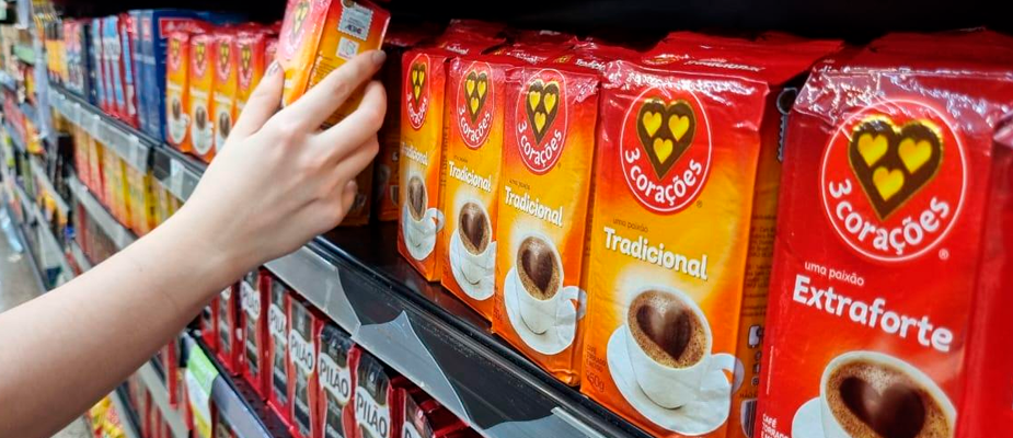Imagem destaque: Preço do café varia 66% nos últimos 12 meses nos supermercados brasileiros