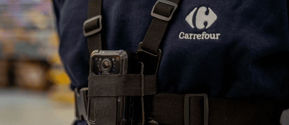Imagem destaque: Grupo Carrefour tem redução de 30% nos incidentes com operação de câmera corporal
