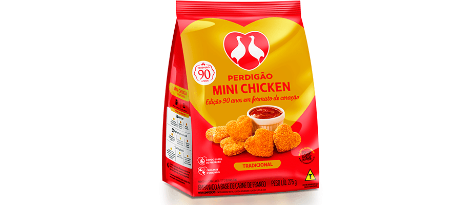 Imagem destaque: Perdigão lança, em edição comemorativa, empanado de frango em formato de coração