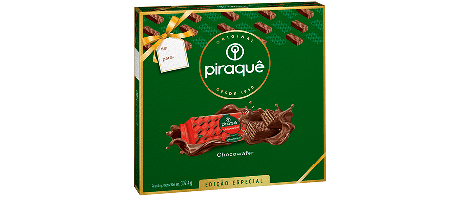 Imagem destaque: Piraquê lança versão de Chocowafer presenteável como opção para a Páscoa