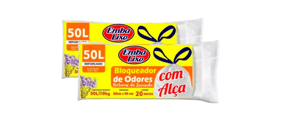 Imagem destaque: Embalixo lança saco para lixo com alça e tecnologia que neutraliza odores