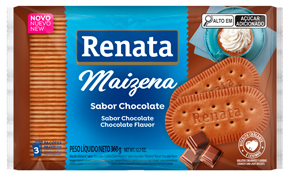 Imagem: Renata amplia portfólio com lançamento do Biscoito Maizena Chocolate