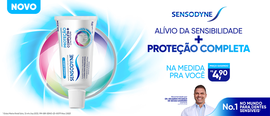 Imagem destaque: Sensodyne lança linha acessível de Proteção Completa+