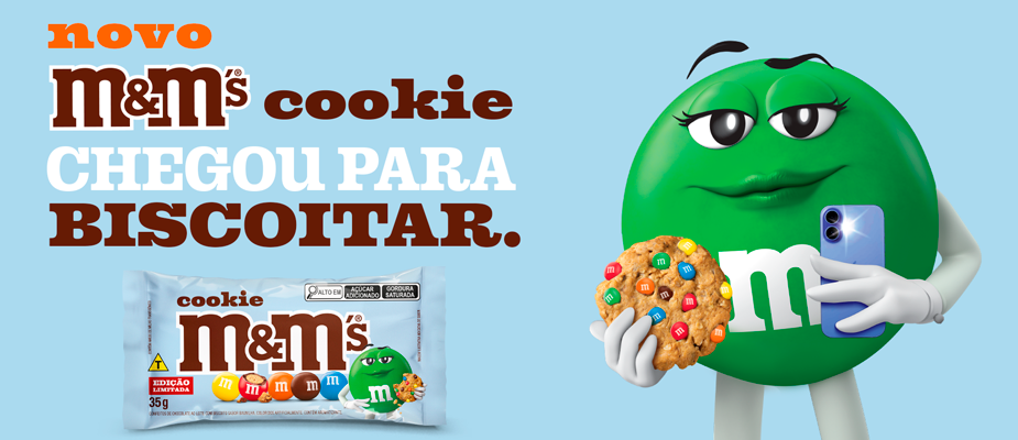 Imagem destaque: M&M’S Cookie chega ao mercado em edição limitada