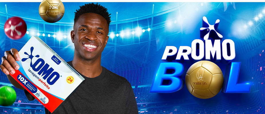 Imagem destaque: Omo relança promoção com Vinicius Jr.