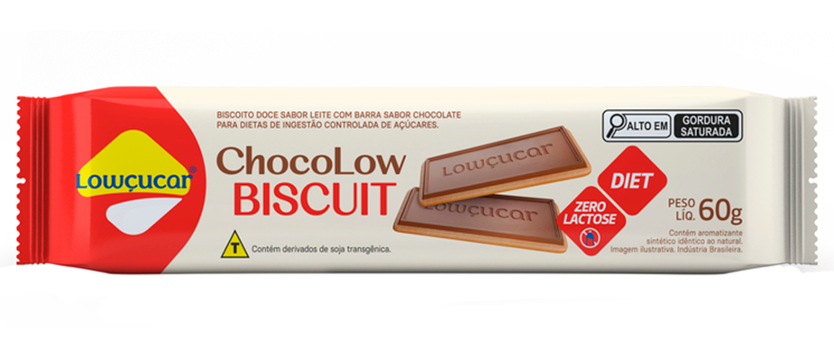 Imagem destaque: Lowçucar lança biscoito com chocolate zero açúcar e livre de lactose
