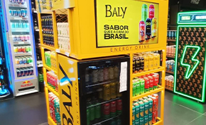 Imagem: Baly aposta em novo formato com exposição 360º em supermercado