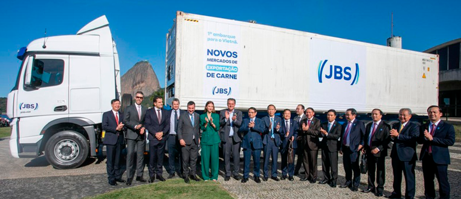 Imagem destaque: JBS embarca 27 toneladas de carne bovina para o Vietnã