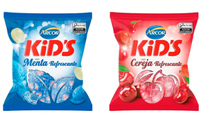 Imagem: Linha de balas duras da Arcor recebe dois novos sabores