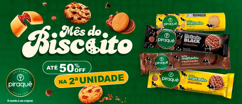 Imagem destaque: Piraquê lança promoção em comemoração ao Dia do Biscoito