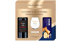 Imagem: Vigor e Casillero del Diablo criam pack de produtos para o inverno