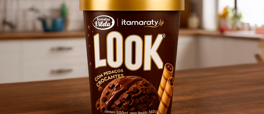 Imagem destaque: Itamaraty e Sorvetes Vilela lançam sorvete com sabor do biscoito Look