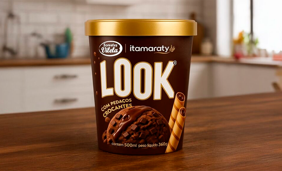 Imagem: Itamaraty e Sorvetes Vilela lançam sorvete com sabor do biscoito Look