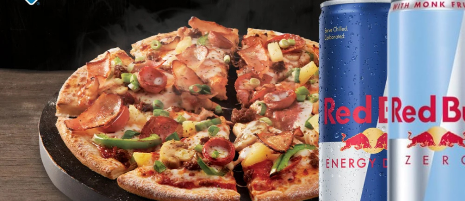 Imagem destaque: Red Bull e Domino’s lançam energético e combo exclusivo