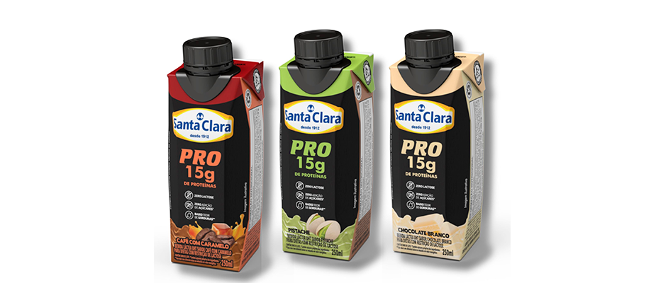 Imagem destaque: Santa Clara anuncia novidades em linhas de bebidas proteicas e queijos