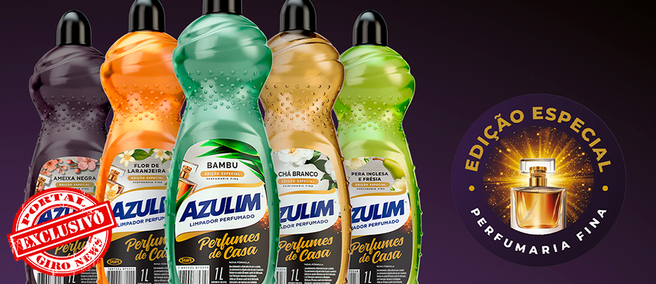 Imagem destaque: Azulim amplia portfólio e lança Limpadores Perfumados
