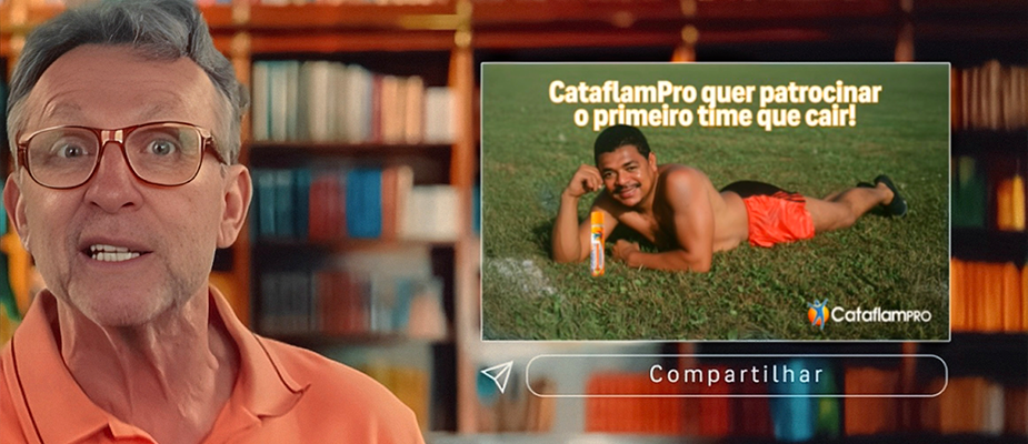 Imagem destaque: CataflamPRO apresenta campanha com Craque Neto e Vampeta