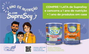 Imagem: SupraSoy ativa promoção com sorteios e apoio de nutricionistas
