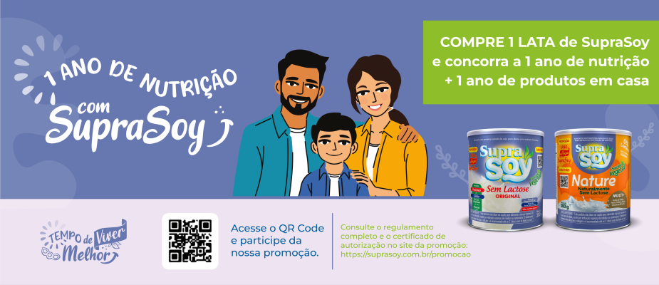 Imagem destaque: SupraSoy ativa promoção com sorteios e apoio de nutricionistas