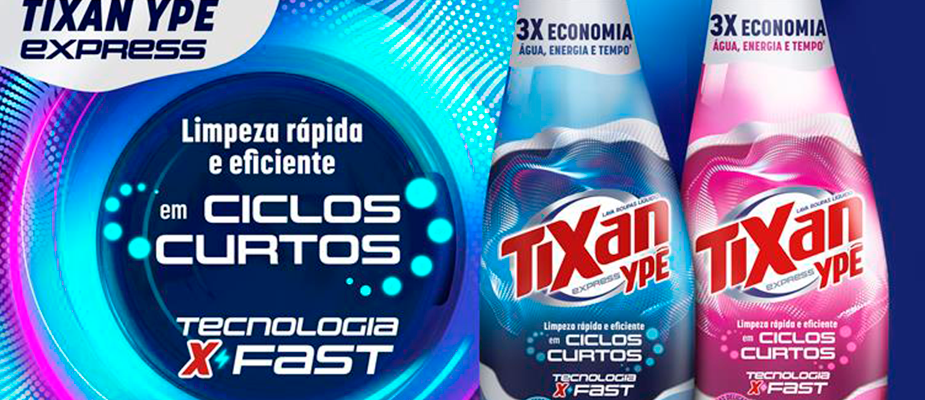 Imagem destaque: Ypê amplia portfólio da marca Tixan com produto para lavagens de ciclos curtos