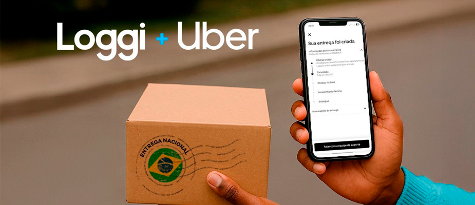Imagem destaque: Uber e Loggi expandem envio nacional para São Paulo