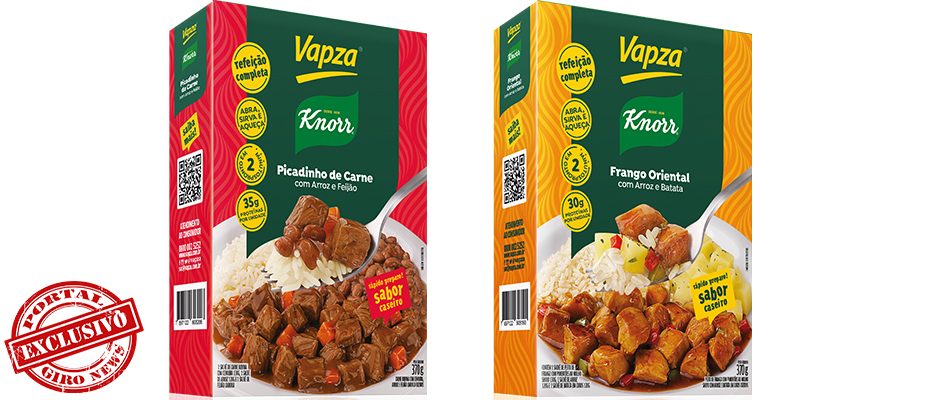 Imagem destaque: Vapza e Knorr fecham parceria para lançar linha de refeições prontas