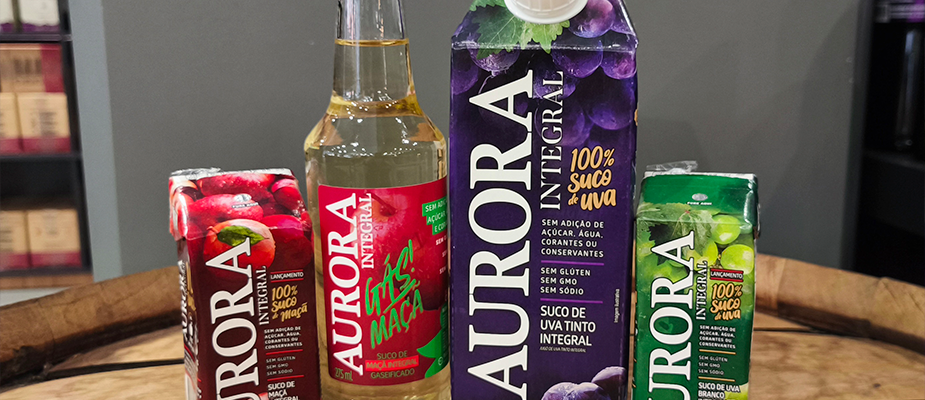 Imagem destaque: Vinícola Aurora amplia portfólio de bebidas não alcoólicas
