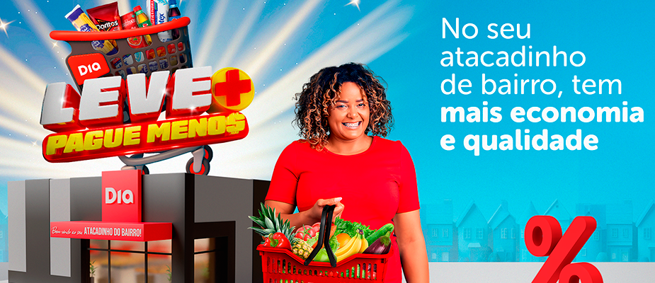 Imagem destaque: DIA Supermercados busca reforçar imagem de atacadinho de bairro com nova campanha