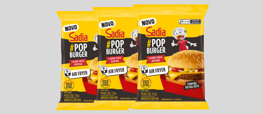 Imagem destaque: Sadia lança linha Pop Burger com embalagens personalizadas