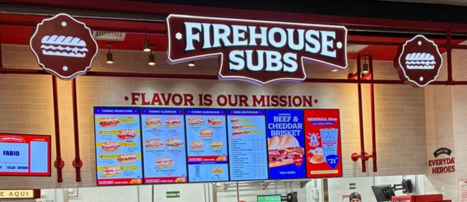 Imagem destaque: Firehouse Subs inaugura 4ª unidade no Brasil