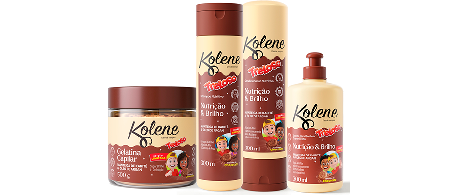 Imagem destaque: Kolene e Treloso se unem em lançamento de linha capilar infantil