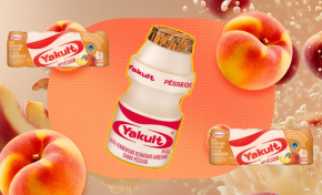 Imagem: Yakult lança leite fermentado sabor pêssego