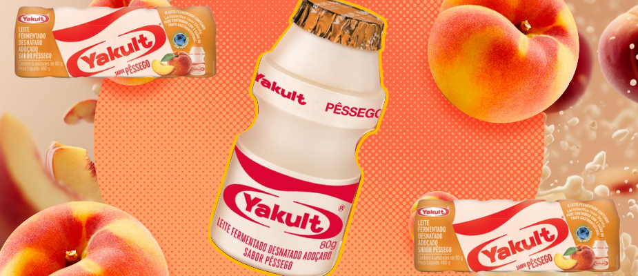 Imagem destaque: Yakult lança leite fermentado sabor pêssego