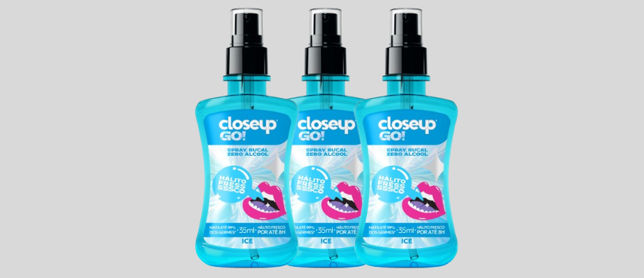 Imagem destaque: Closeup estreia na categoria de spray bucal